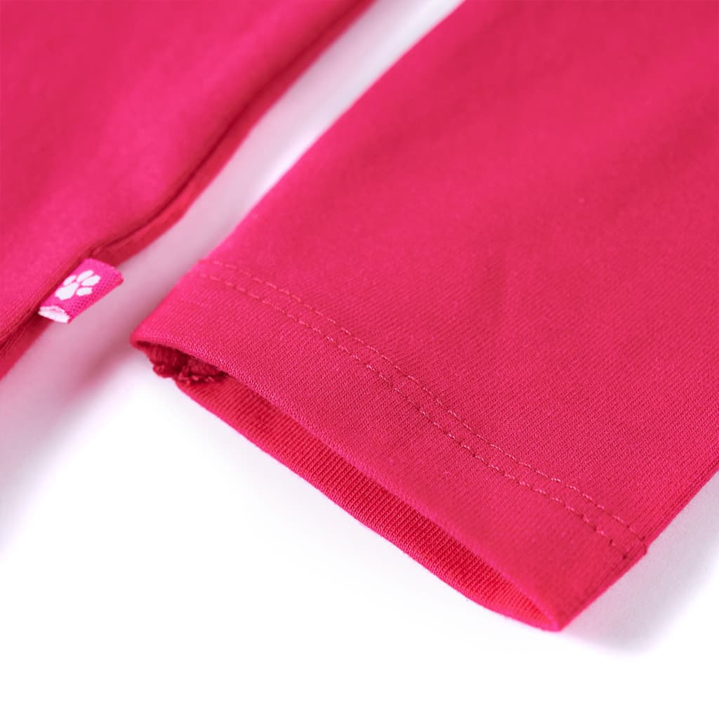 T-shirt manches longues enfant rose vif 104