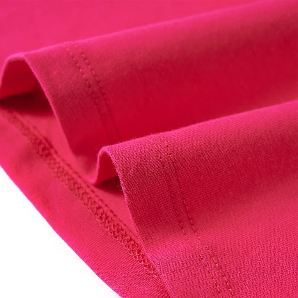 T-shirt manches longues enfant rose vif 104