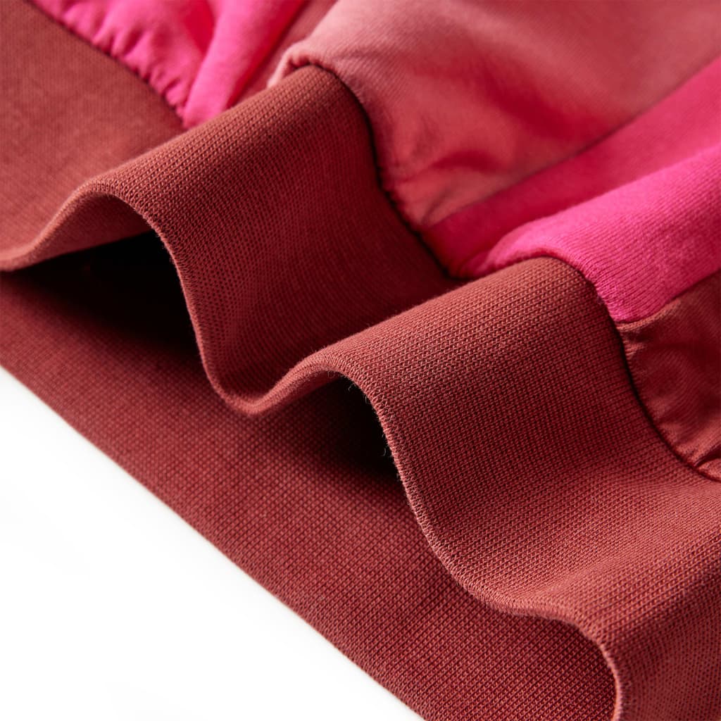 Kids' Colorblock Sweatshirt Pink and Henna 92