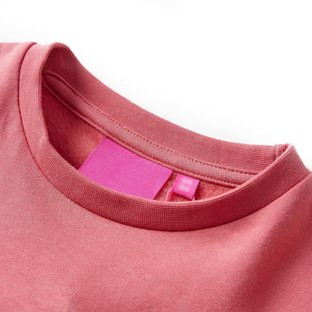 Kids' Color Block Sweatshirt Pink and Henna 116