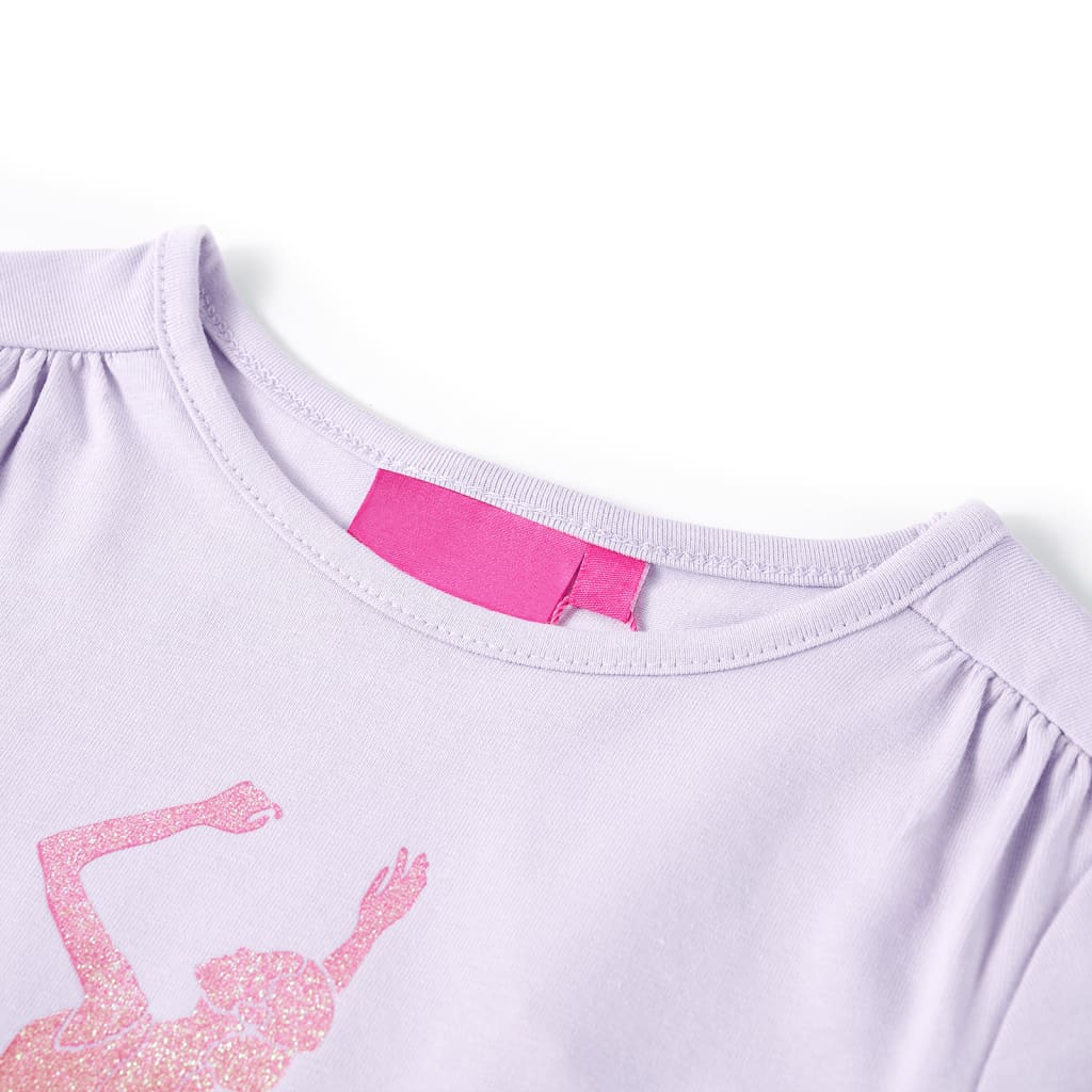 Kids' Long-Sleeve Shirt Light Purple 140