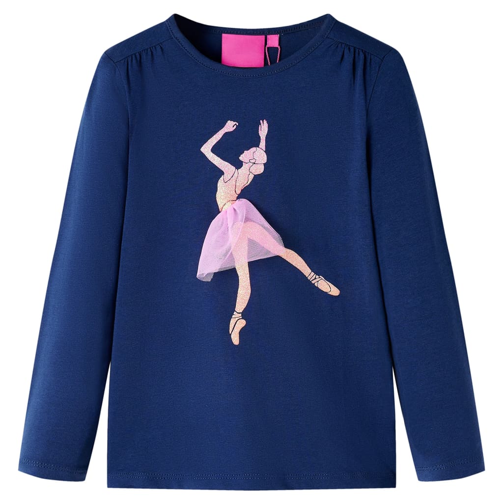 T-shirt manches longues enfant marine 92
