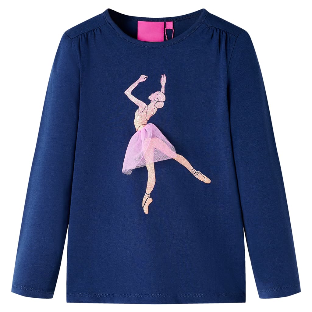 T-shirt manches longues enfant marine 104