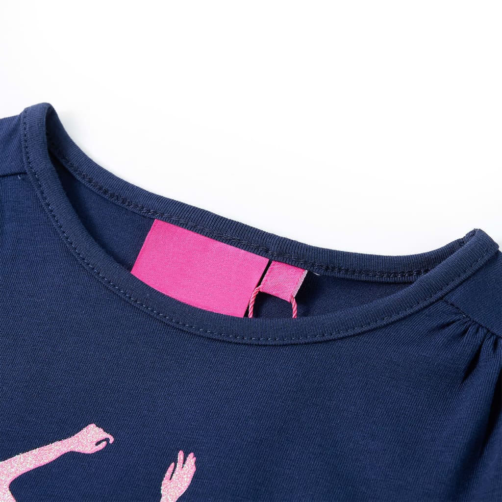 T-shirt manches longues enfant marine 104