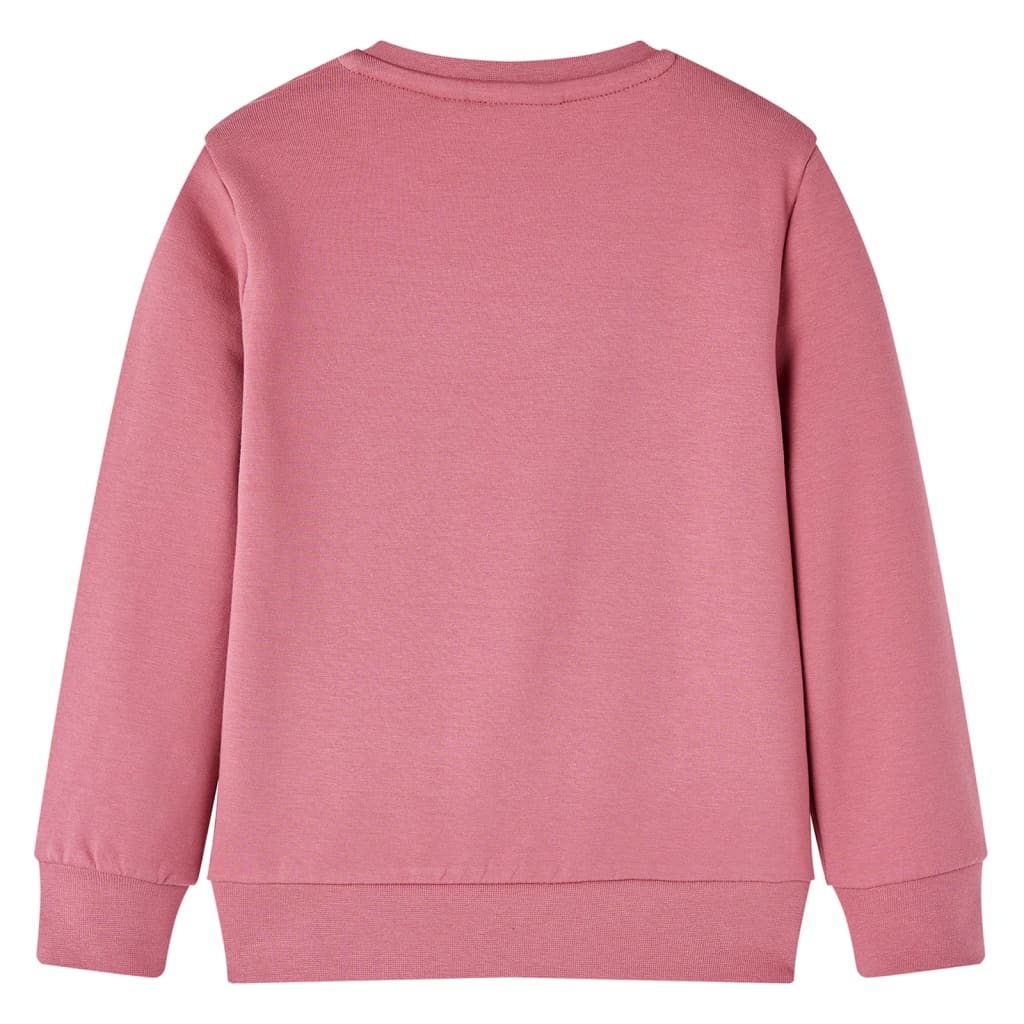 Kids' Velvet Patchwork Sweatshirt Raspberry Pink 128