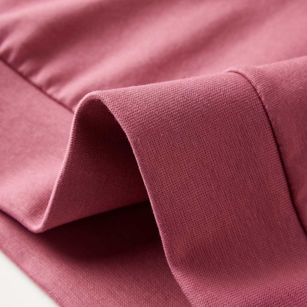 Kids' Velvet Patchwork Sweatshirt Raspberry Pink 128