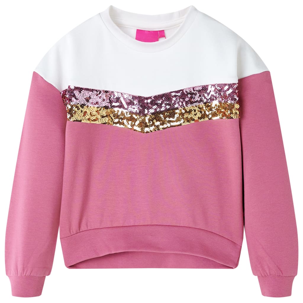 Sweat-shirt enfant rose framboise 116