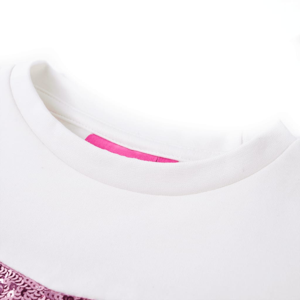 Sweat-shirt enfant rose framboise 116