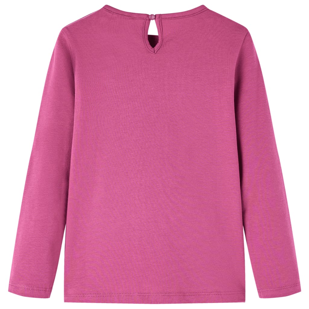 T-shirt manches longues enfant framboise 92