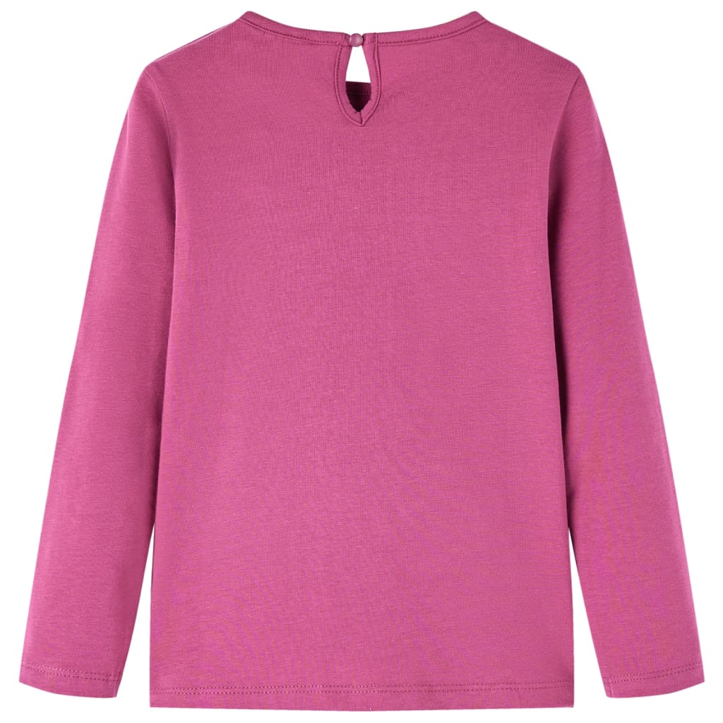 T-shirt manches longues enfant framboise 116
