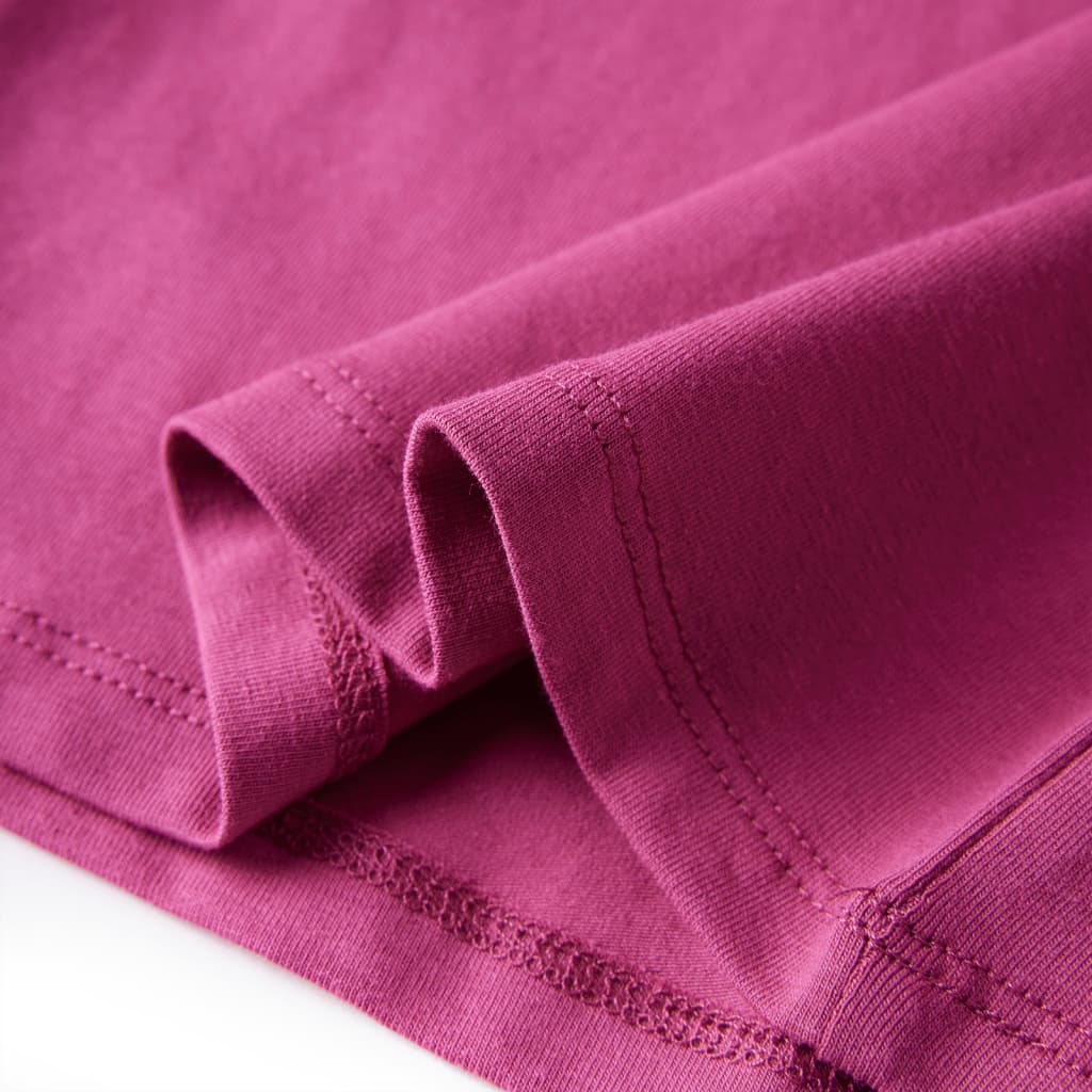 T-shirt manches longues enfant framboise 116
