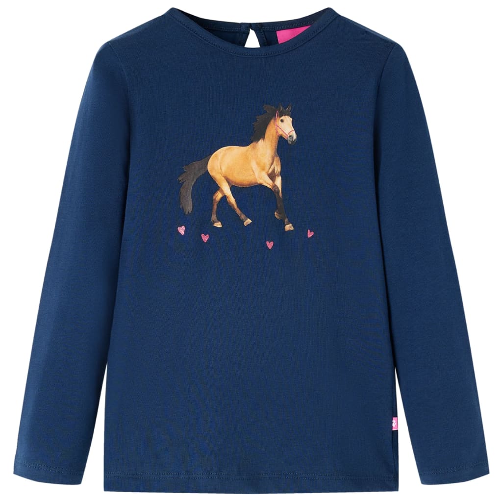 T-shirt manches longues enfant marine 92