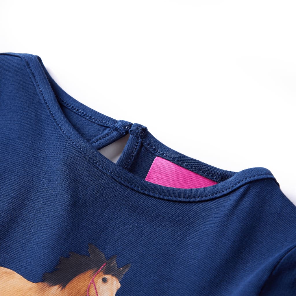 T-shirt manches longues enfant marine 104