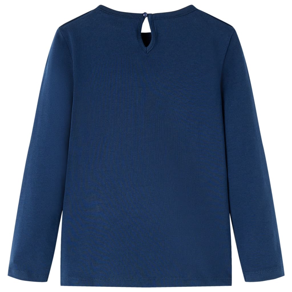 Kids' Long-Sleeve Shirt Navy Blue 116