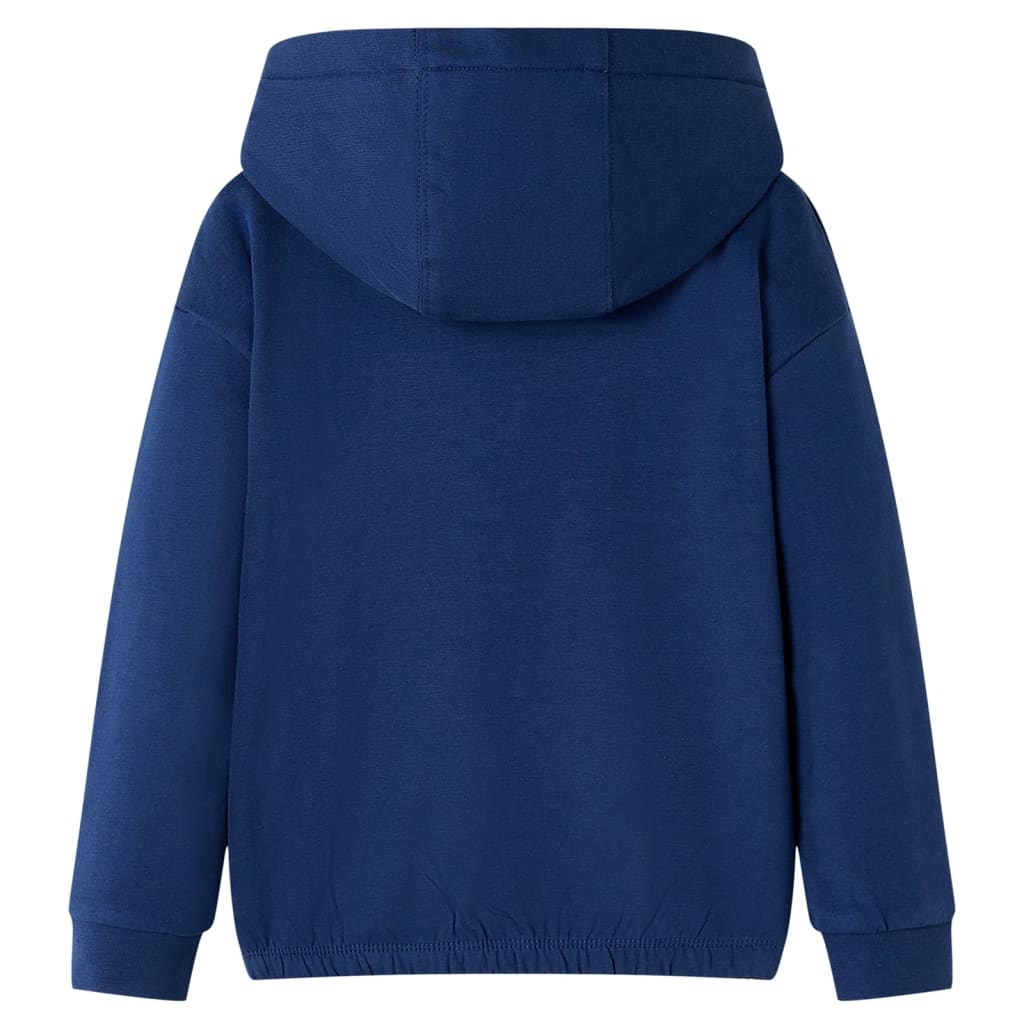 Sweat à capuche enfant bleu marine 92