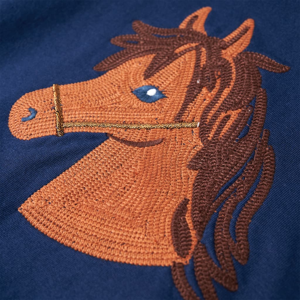 Sweat à capuche enfant bleu marine 92