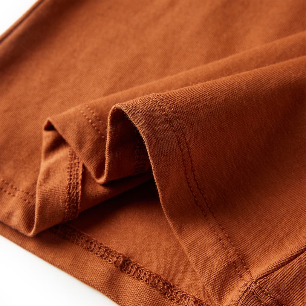 Kids' Long-Sleeve Shirt Cognac 116