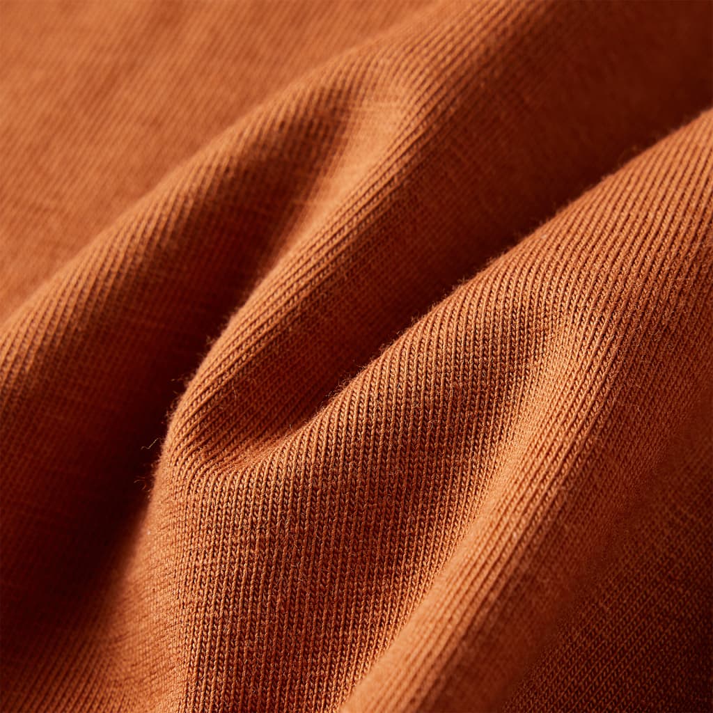 Kids' Long-Sleeve Shirt Cognac 116