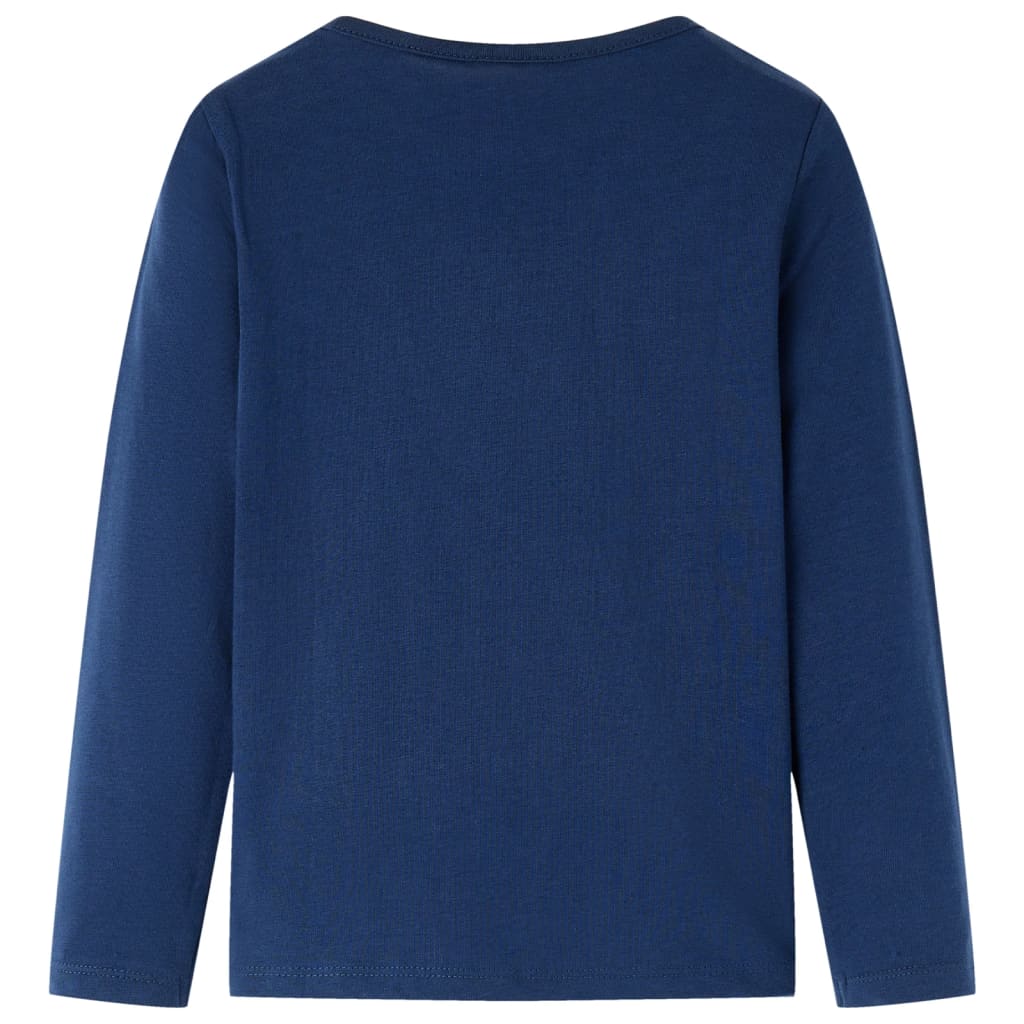 T-shirt manches longues enfant bleu marine 116