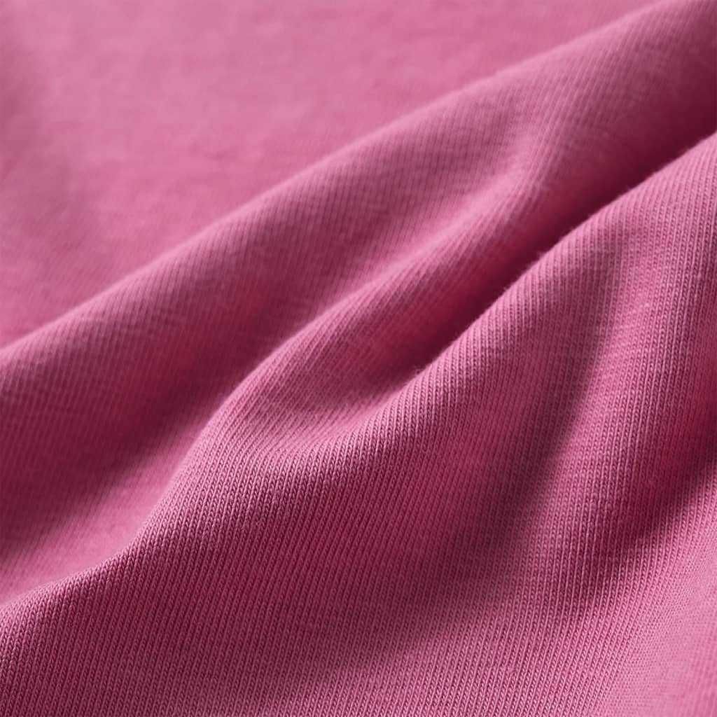 T-shirt manches longues enfant rose framboise 92