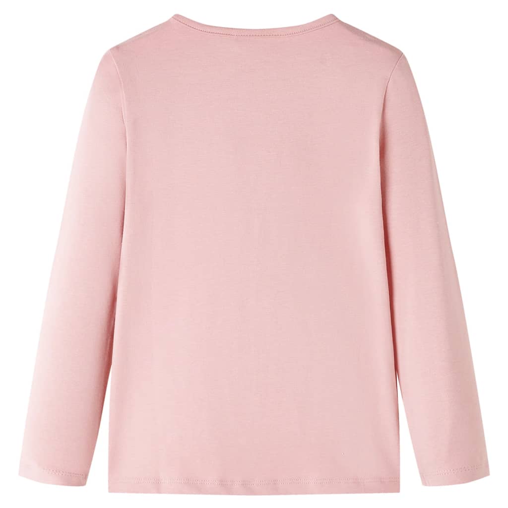 Girls' Long-Sleeved T-Shirt Light Pink 104
