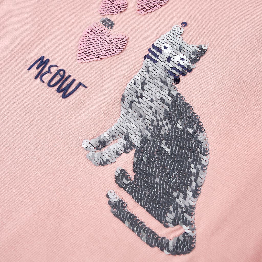 Girls' Long-Sleeved T-Shirt Light Pink 104