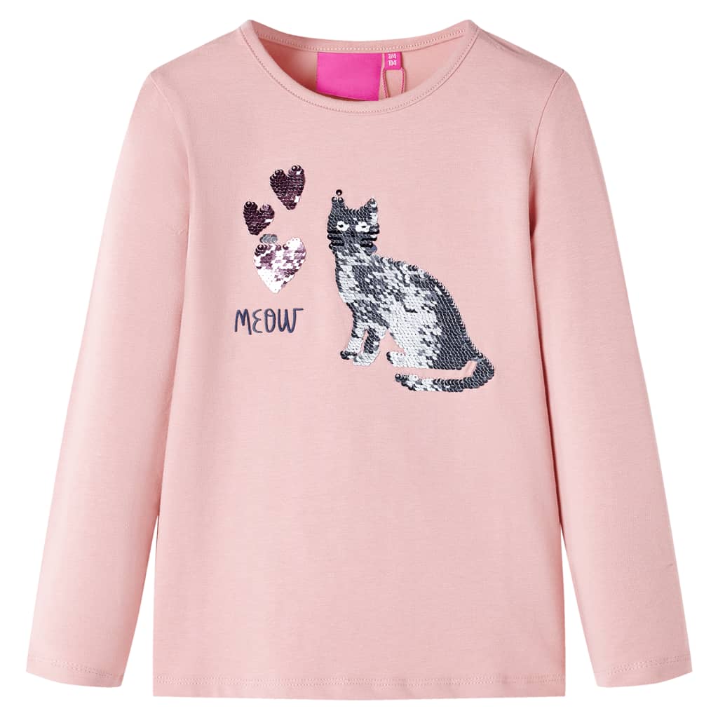 Kids' Light Pink Long-Sleeve Shirt 116