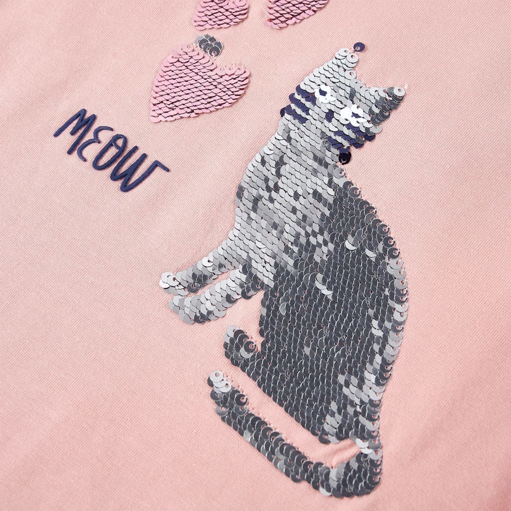 Kids' Long-Sleeve Shirt Light Pink 128
