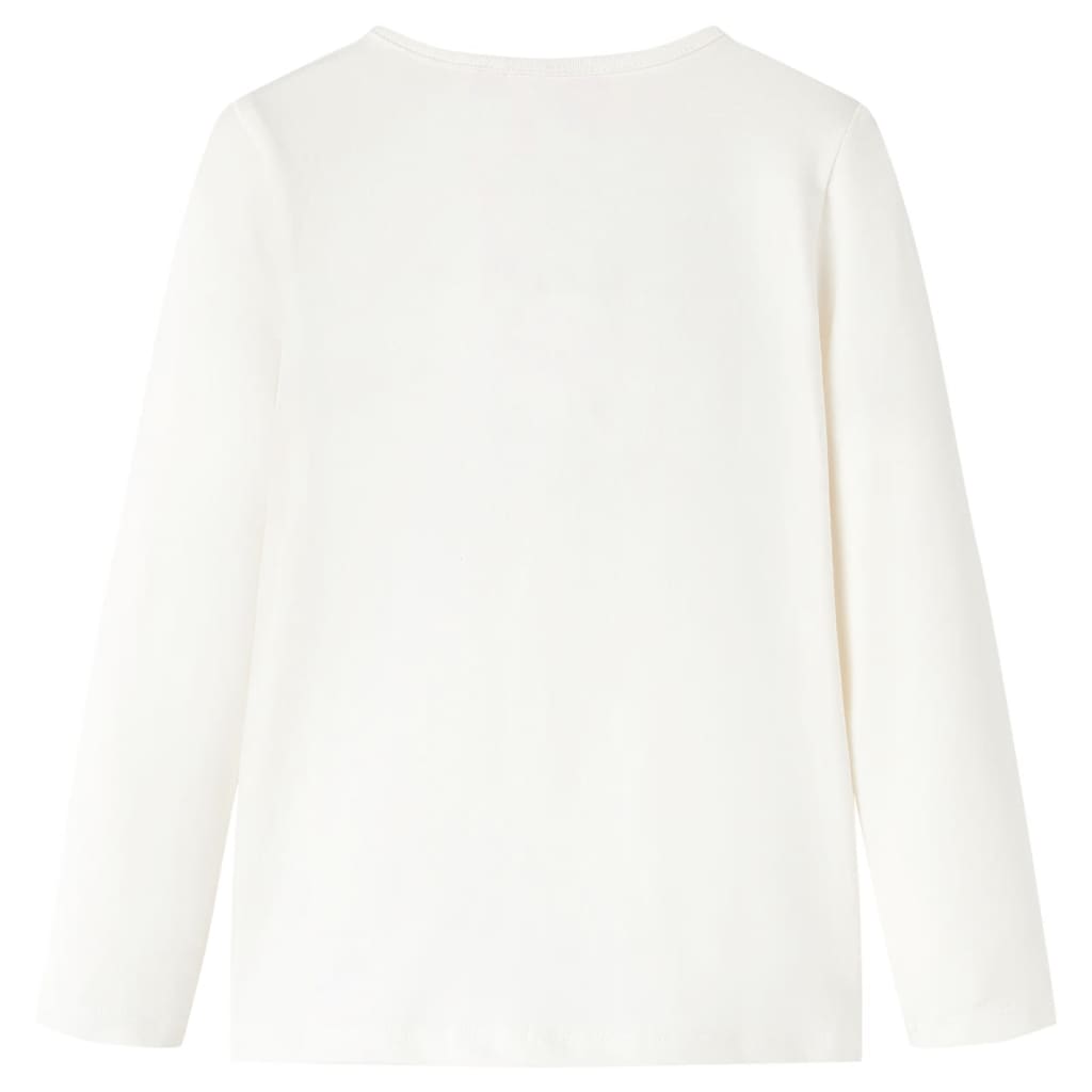T-shirt manches longues enfant écru 128