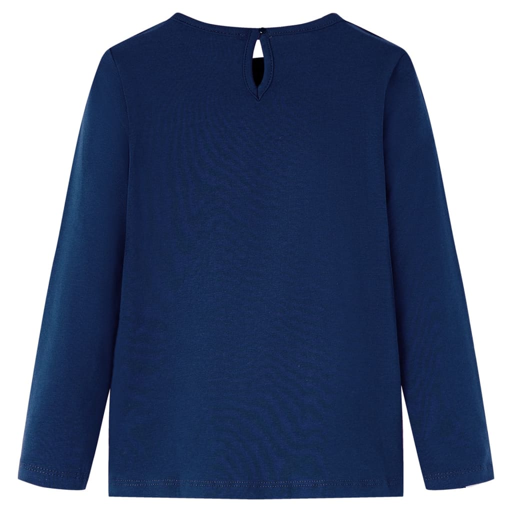 Kids' Long-Sleeve Shirt Navy Blue 116