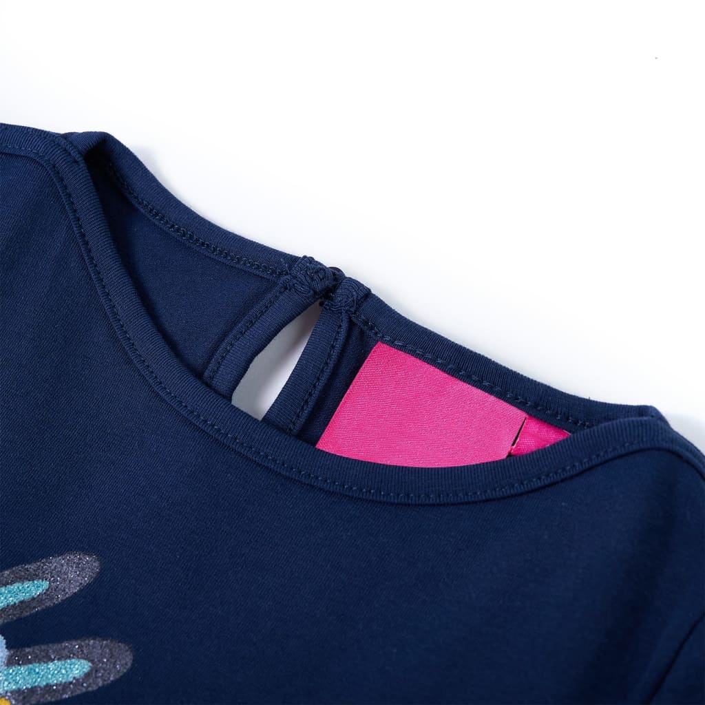 Kids' Long-Sleeve Shirt Navy Blue 116
