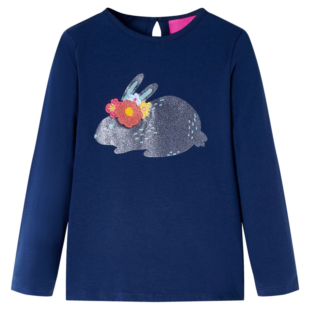 T-shirt manches longues enfant marine 128