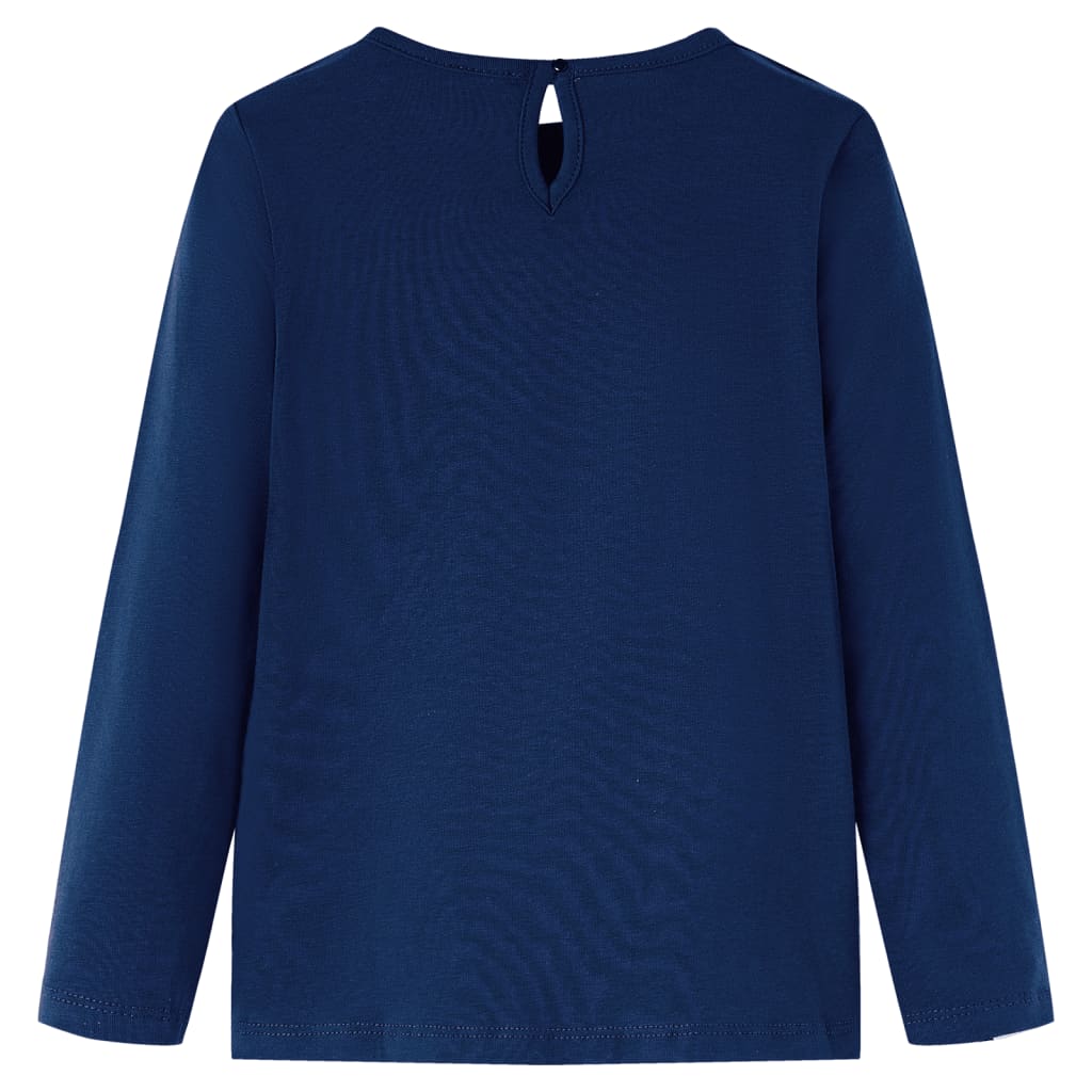 T-shirt manches longues enfant marine 128
