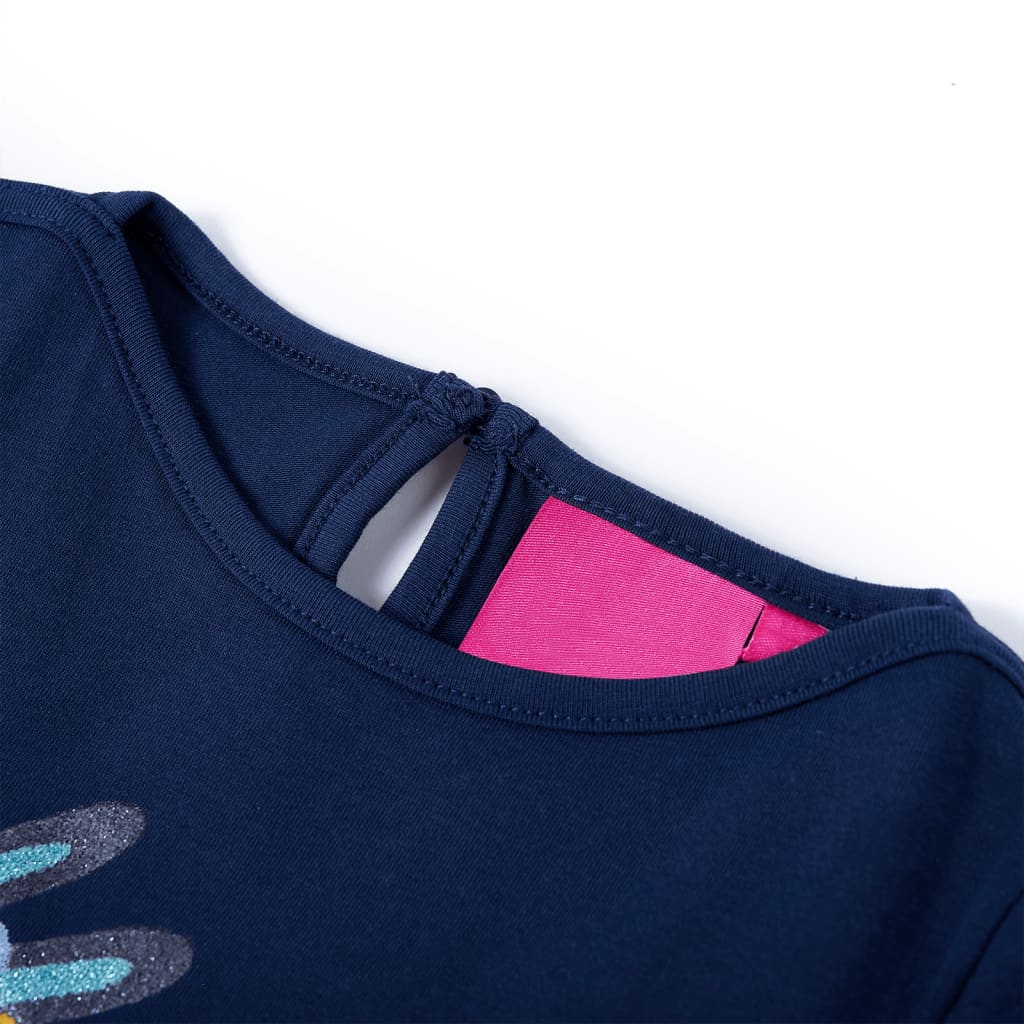 T-shirt manches longues enfant marine 128