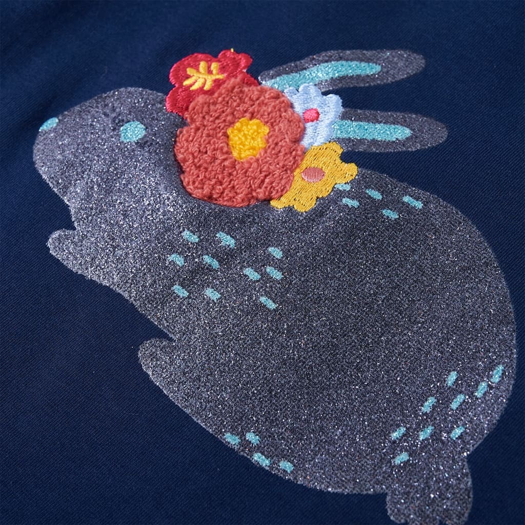 T-shirt manches longues enfant marine 128