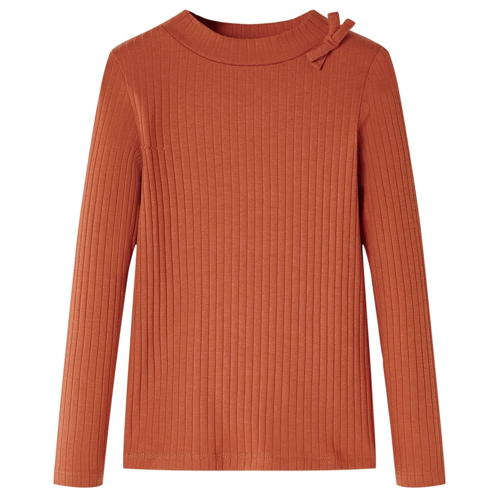 T-shirt à manches longues enfant cognac 116