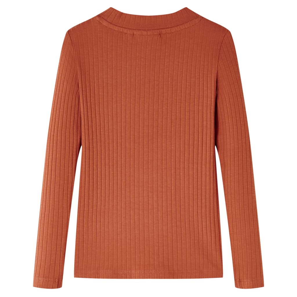 T-shirt à manches longues enfant cognac 116
