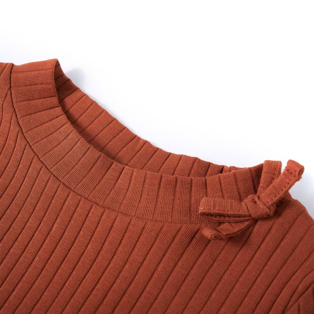 T-shirt à manches longues enfant cognac 116