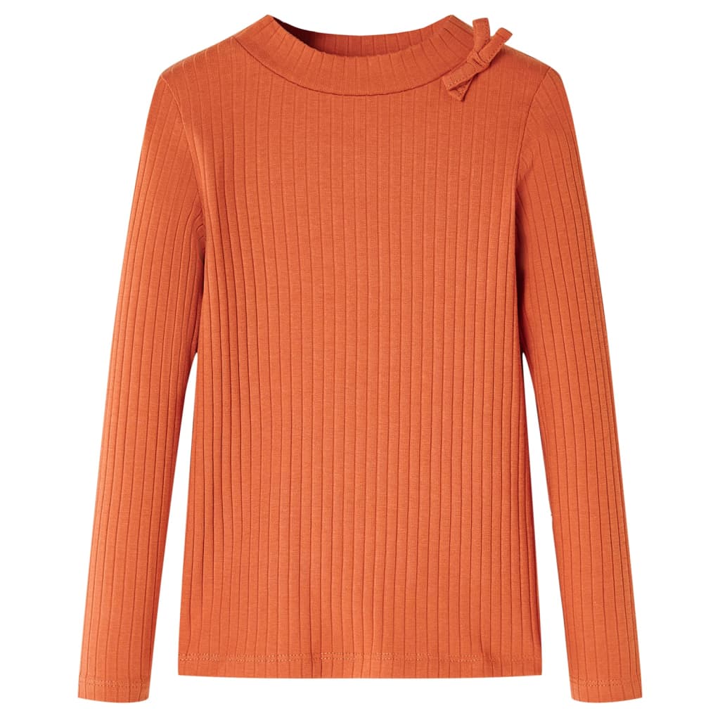 T-shirt à manches longues enfant orange foncé 92