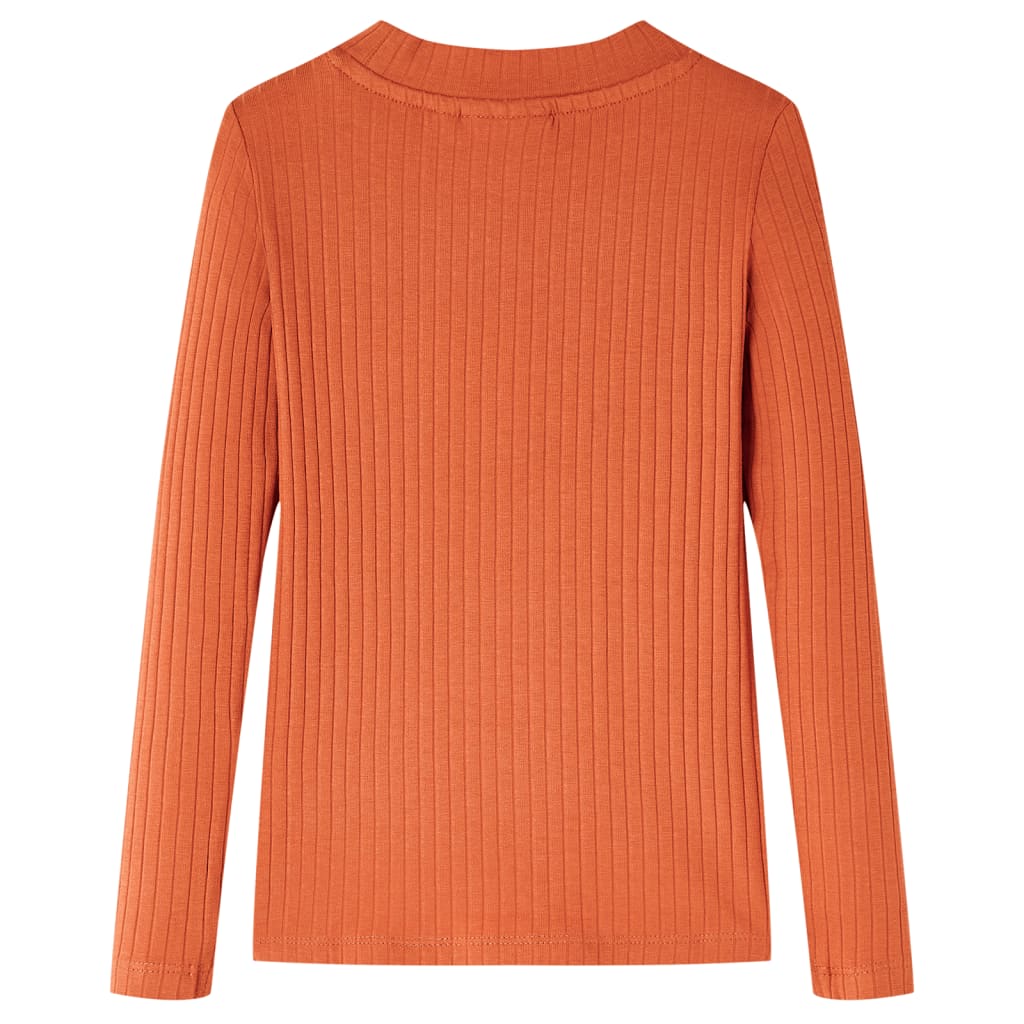 T-shirt à manches longues enfant orange foncé 92