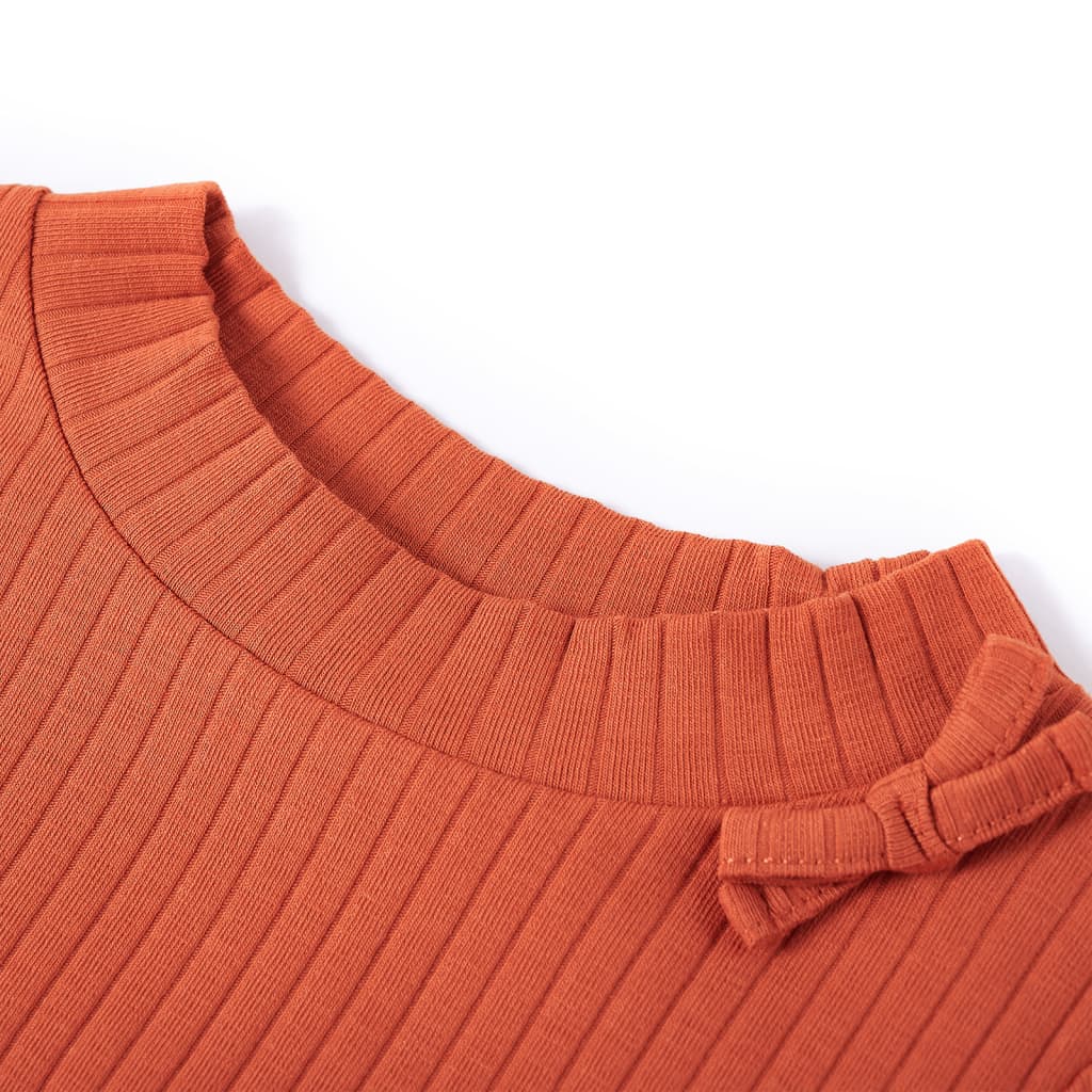 T-shirt à manches longues enfant orange foncé 92