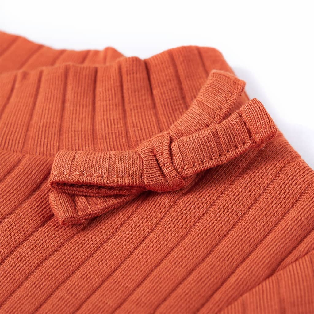 T-shirt à manches longues enfant orange foncé 92