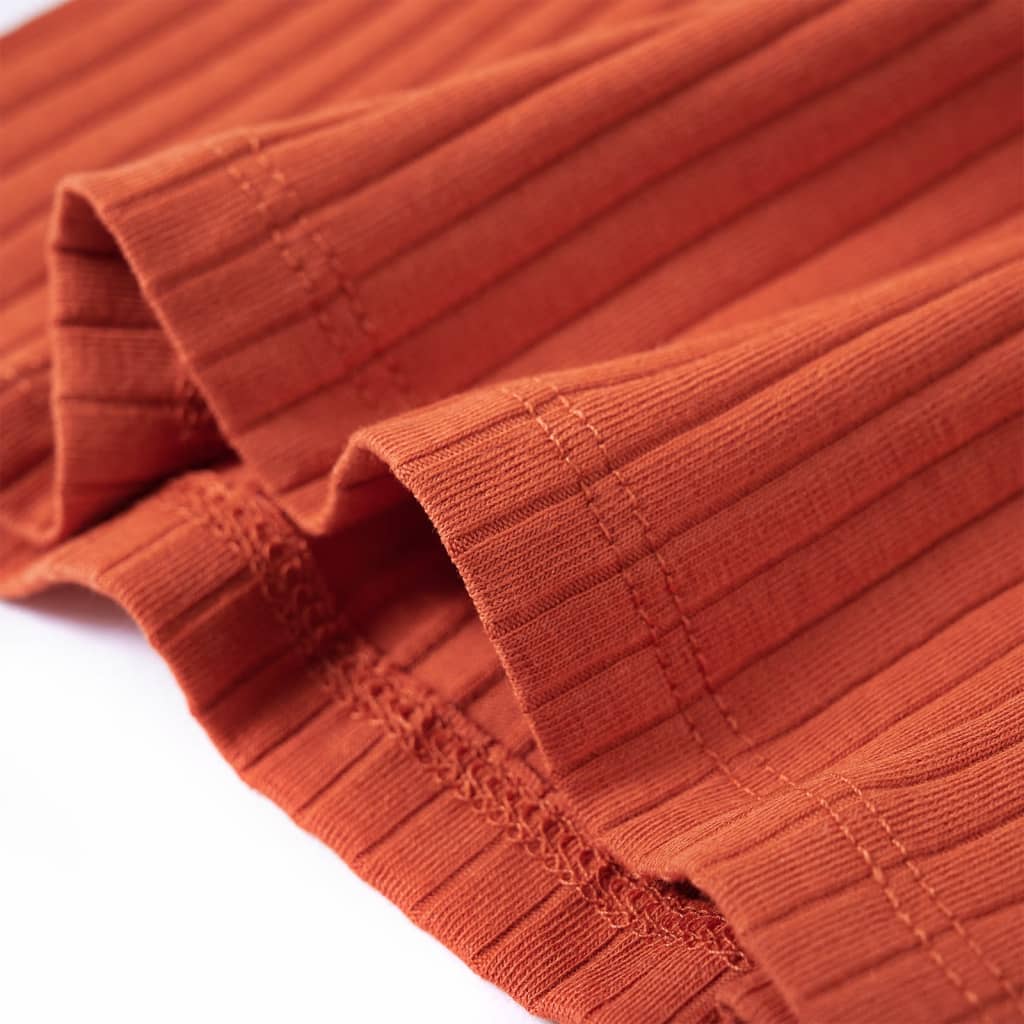 Kids' Long-Sleeve Shirt Dark Orange 104