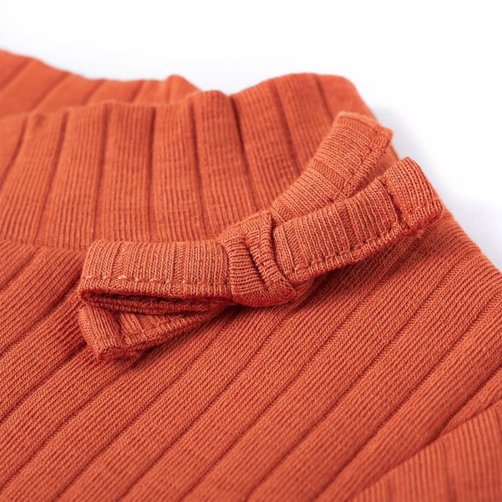 T-shirt à manches longues enfant orange foncé 116