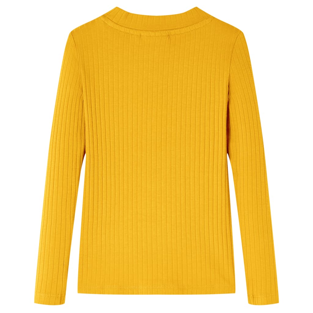Kids' Long-Sleeve Shirt Ochre 104