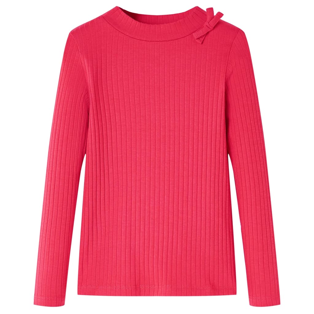 T-shirt manches longues enfant rose vif 128
