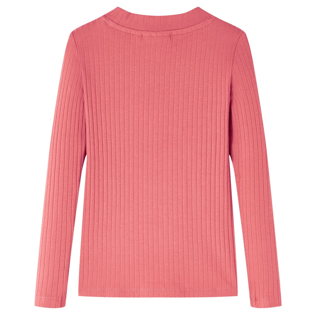 T-shirt manches longues enfant vieux rose 104