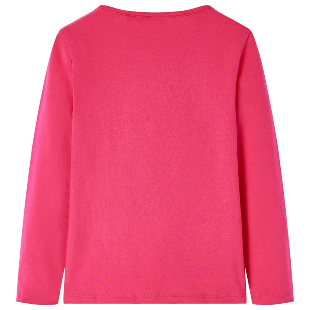 Kids' Long-Sleeve Shirt Hot Pink 140