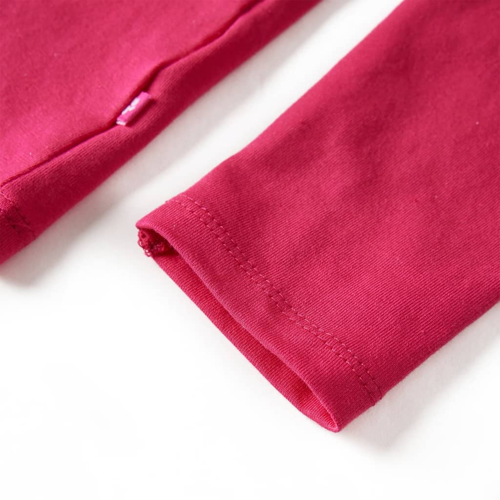 Kids' Long-Sleeve Shirt Hot Pink 140