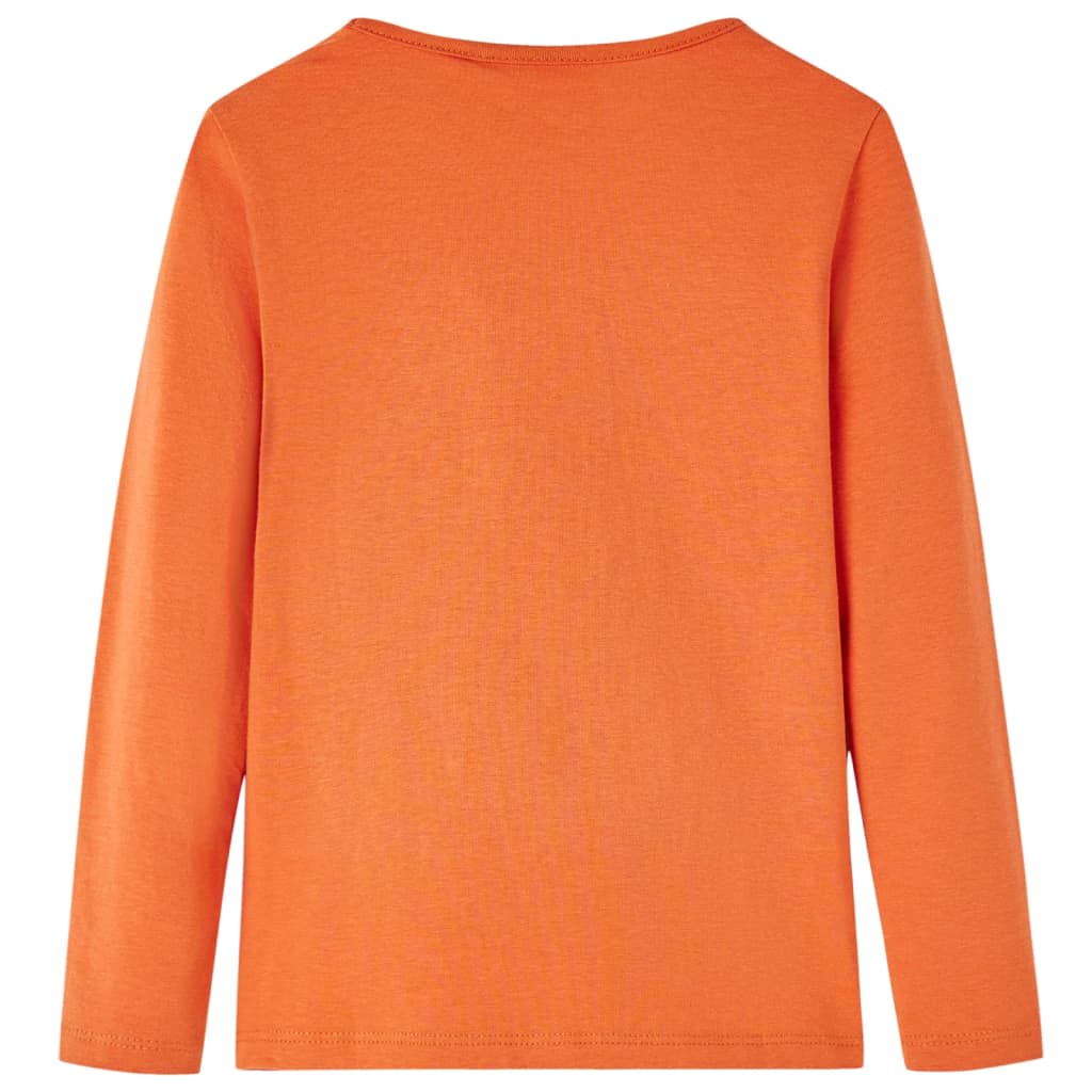 T-shirt à manches longues enfant orange foncé 116
